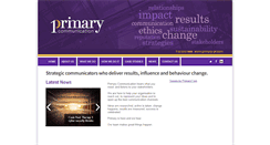 Desktop Screenshot of primary-pr.com